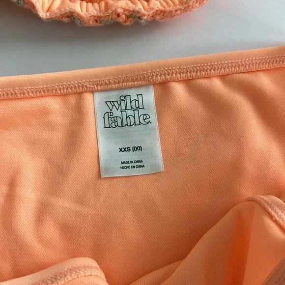 Wild Fable Orange and Grey Knitted Bikini - Picture 5 of 6